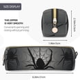 thumbnail image 3 of Easygdp Black Spiders para Estuche de Lápices de Cuero, Estuche de Papelería de Cuero, Estuche de Gran Capacidad con Cremallera, 3 of 7