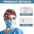 thumbnail image 5 of Jiueut Christmas Nurse Button Headband Santa Claus Elastic Sports Headbands Thick Non-Slip Hair Bands for Women and Men Headbands for Masks with Buttons for Nurses, 5 of 7
