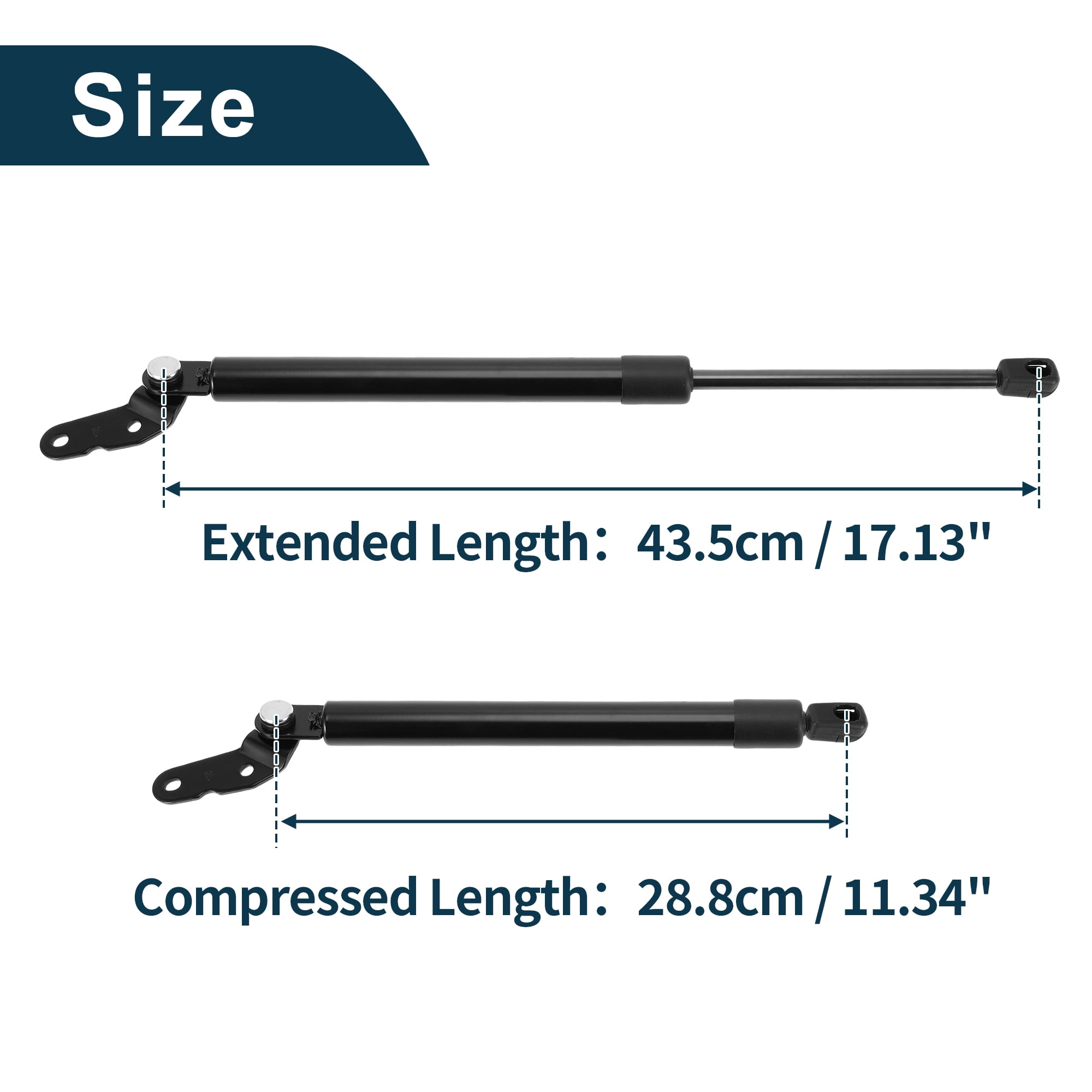 Unique Bargains 2Pcs Rear Hatch Lift Supports for Toyota Celica 1999-2005 Gas Spring Black