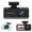 Black-A, variant on Tgbvmt 3 Channel Dash Cam 1080P + 480P, Front, Inside, and Rear Cameras with Super Night Vision, Parking Mode, Motion Detection, Loop Recording, WiFi App Control for Vehicle Safety