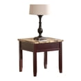 thumbnail image 1 of Lexicon Orton Faux Marble Top End Table in Dark Cherry, 1 of 3