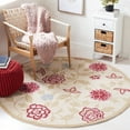 thumbnail image 2 of SAFAVIEH Chelsea Melyssa Floral Wool Area Rug, Ivory/Green, 2'6" x 4', 2 of 10