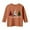 Orange, variant on Girls Christmas Shirts Festive Holiday Print Long Sleeve Crewneck Tee Casual Top With Cute Seasonal Design Youth
