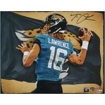 Trevor Lawrence Jacksonville Jaguars Autographed 16" x 20" Photo Print - Art by Brian Konnick - Fanatics Authentic Certified