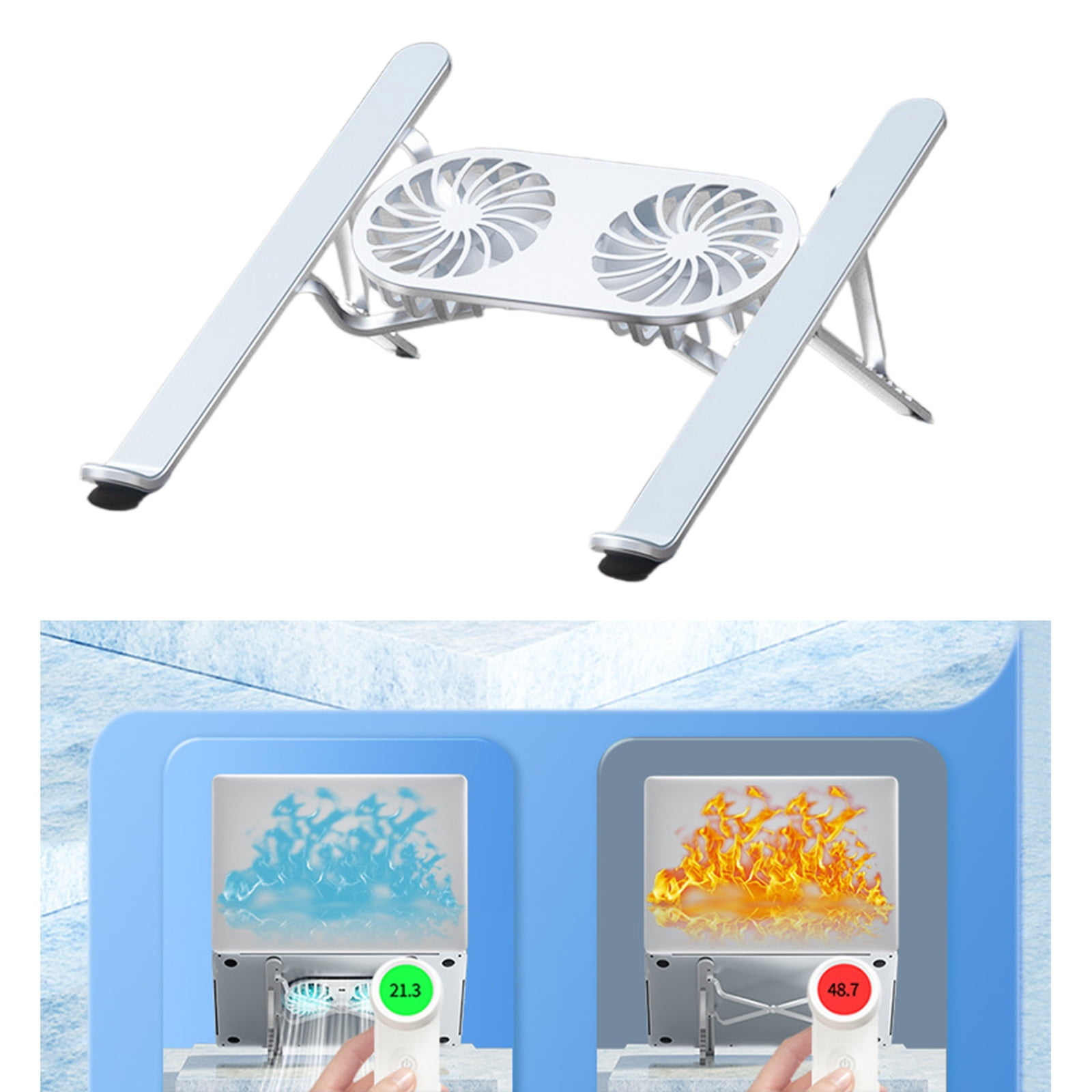 Versatile Laptop Coolers Stand Aluminum Notebook Support With Enhanced Cooling Notebook Holder for 13-21inch Laptop