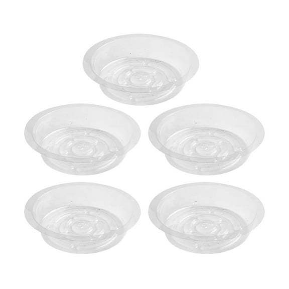PASILI 5/10/24Pcs Flower Pot Mat Garden Plant Saucer Drip Tray Round Pot Base Clear Garden Flower Pot Tray