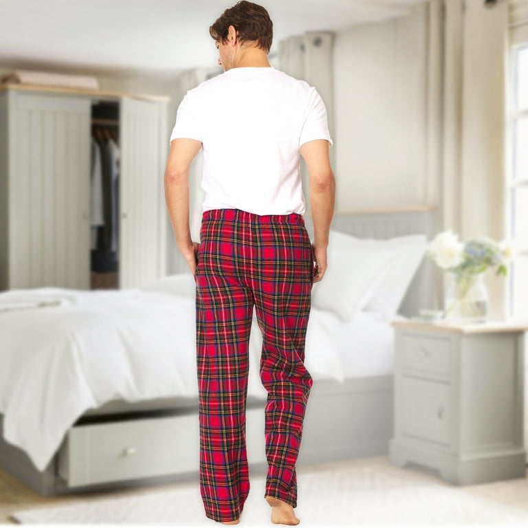 DARESAY 3 Pack: Plaid Pajama Pants For Men – Mens Flannel Pajama