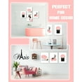 thumbnail image 2 of Drsoum Glam Pink Fashion Woman Framed Canvas Wall Art Girly Beauty Makeup Room Decor 12x16 in 3PCS, 2 of 6
