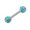Blue, variant on UDIYO Ear Studs Rhinestone Decor Anti-corrosion Stainless steel Men's Barbell Ear Studs for Party