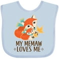 thumbnail image 3 of Inktastic Memaw Loves Me Fox Grandchild Boys or Girls Baby Bib, 3 of 4