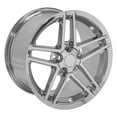 thumbnail image 4 of 17 inch Chrome Wheels Set(4) Fit C4 Corvette, Camaro, Firebird - C6 Z06 Style 17x9.5 Rims Fits select: 1988-1996 CHEVROLET CORVETTE, 1993-1997 CHEVROLET CAMARO Z28, 4 of 5