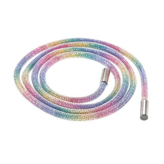 Bling Crystal Rhinestone String Rope for Hoodies/Sweaters/Sweatpants  (Rainbow)