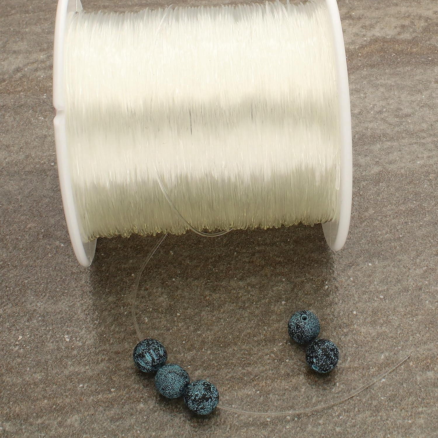 Stretch Magic Bead & Jewelry Cord - Strong & Stretchy, Easy to Knot - Clear Color - 1mm Diameter - 100-meter (328 ft) Spool - Elastic String for Making Beaded Jewelry – Bonus Hypo Cement Glue