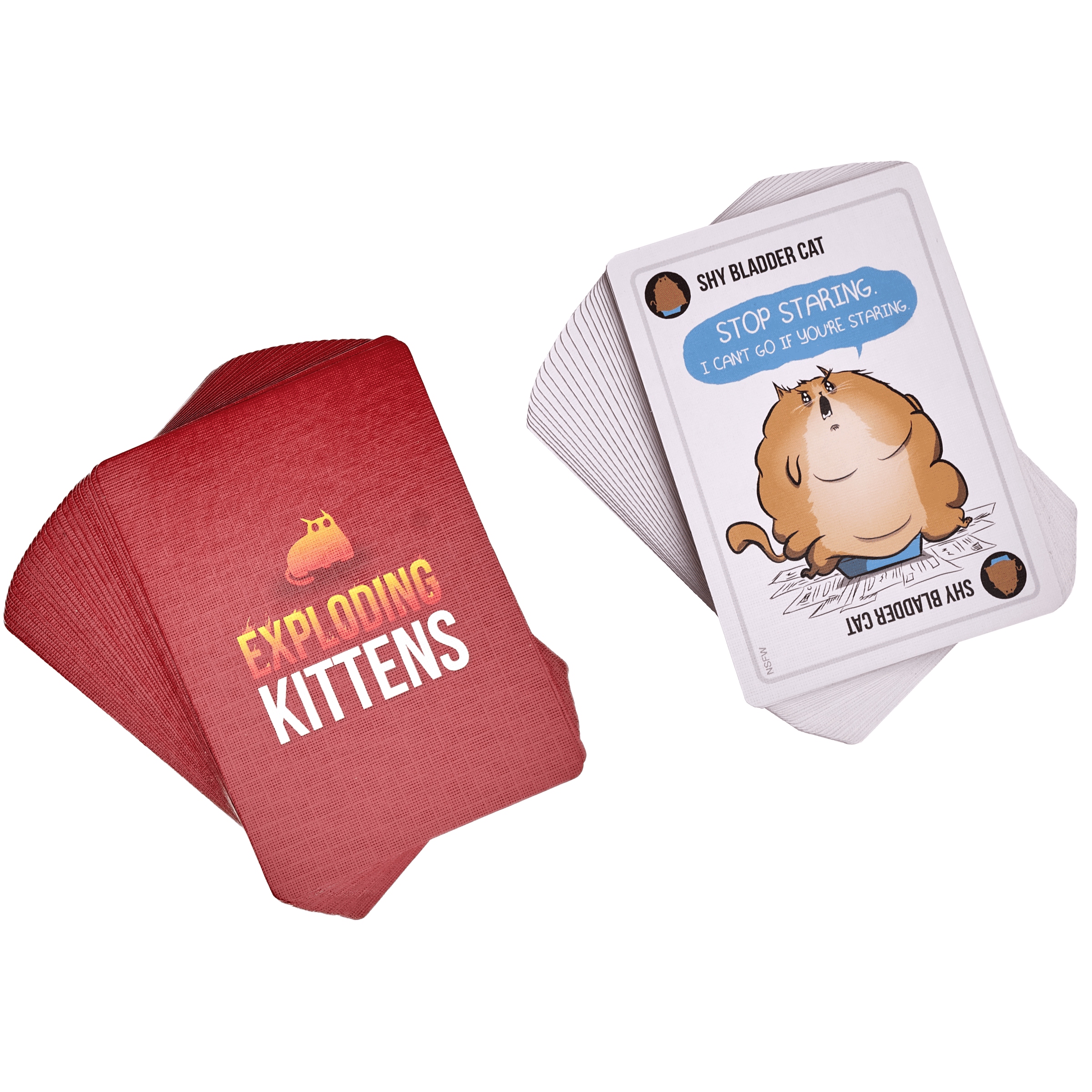  Exploding Kittens Original 2 Player Edition - Hilarious Games  for Family Game Night - Funny Card Games for Ages 7 and Up - 56 Cards :  Toys & Games