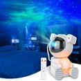 thumbnail image 1 of Proyector de galaxia astronauta, proyector de luz nocturna para dormitorio, proyector de estrellas con lámpara de luna, luz nocturna de nebulosa LED con control remoto para niños, decoración de habitación, fiesta, regalo Rojo Verde Cocina, Decoración y Otros, 1 of 5