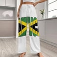 thumbnail image 2 of Unisex Retro Jamaica Flag Women's Pajamas Pajama Pants Women's Sleepwear Lounge Sleep Bottoms Stretch with Pockets, 2 of 7