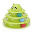 thumbnail image 1 of Rodillo de juguete para gatos Ormromra plato giratorio 3 niveles bolas de colores, 1 of 1