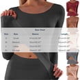 thumbnail image 4 of Jamicy Womens Winter Undershirts Long Sleeved Round Neck Solid Color Warm Basic Tops Underwear Base Layers for Women, 4 of 10