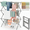 Gray, variant on X-Wing 3-Tier Steel Foldable Clothes Drying Rack, Expandable Metal Clothing Dryer, Collapsible Towel Rack, Air Drying Rack, White