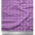 thumbnail image 1 of Soimoi Rayon Crepe Fabric Check Block Print Fabric by Yard 46 Inch Wide, 1 of 2