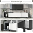 thumbnail image 3 of Aukfa TV Stand with 3 Large Drawers for TVs up to 80" - White, 3 of 8