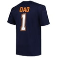 thumbnail image 3 of Men's Profile Navy Houston Astros Big & Tall #1 Dad T-Shirt, 3 of 3