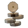 thumbnail image 1 of Caja de almacenamiento de joyería giratoria, organizador de joyas, bandeja de joyería giratoria de 360  degree, accesorios para el cabello transparentes, or gris claro, 1 of 8