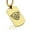 Gold, variant on Stainless Steel Geometric Polygon Polar Bear Animal Dog Tag Pendant Necklace