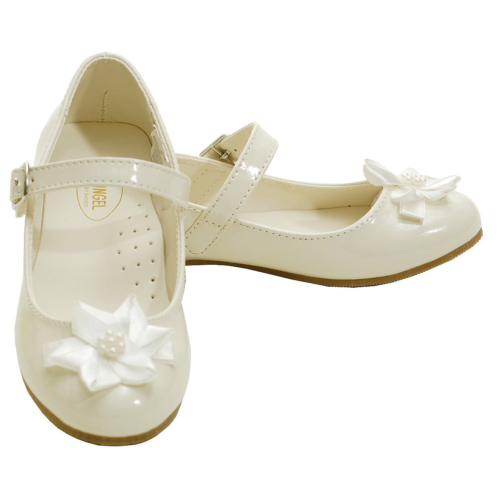 little girl cream dress shoes