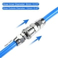 thumbnail image 3 of Uxcell Pneumatic Air Hose 12mm OD 8mm ID 15M Length Blue with Quick Coupler, 3 of 5