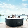 thumbnail image 5 of RELXTIME Inflatable Hot Tub 2 to 3 Person 61 Inch Outdoor Square Portable Home Spa with 110 Soothing AirJets,Spa Cover, Black, 5 of 5