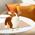 thumbnail image 4 of Animales de peluche Baoblaze Corgi almohada de felpa cojín cómodo 35cm, 4 of 8
