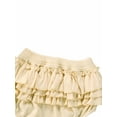 thumbnail image 3 of nvzhuang Baby Girls' Soft Touch Shorts, Flower Printed/Solid Color Ruffle Cake-Layered High Waist Short Pants, 3 of 6