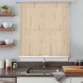 thumbnail image 5 of Khaki Boho Sheer Curtains 54 Inches Long, Middle Century Modern Abstract Art Light Filering Curtains, Breathable Simi Curtain Privacy Drapes for Kitchen Bathroom Lightweight Small Window Treatment, 5 of 9