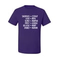 thumbnail image 2 of Wild Bobby, Sacrafice Love Serve Pray Believe Dance Inspirational/Christian Men Graphic Tee, Purple, Medium, 2 of 6
