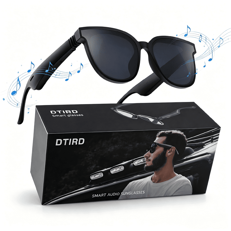 DTIRD Bluetooth Glasses for Men & Women with Open-Ear Speaker photo 1