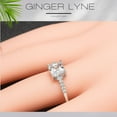 thumbnail image 6 of Morgan Engagement Ring Princess Cz Sterling Silver Women Ginger Lyne Collection, 6 of 6