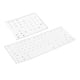 thumbnail image 1 of Pegatinas laterales para teclado de altura DSA para teclas de membrana mecánicas de escritorio, fáciles de usar blanco negro, 1 of 8