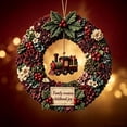 thumbnail image 5 of Christmas Fabric Wreath DIY Kit, Fabric Patchwork Wreath Making Set, Holiday Front Door Wall Hanging Decor for Xmas Home Decor, 5 of 6