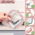 thumbnail image 3 of stusgo 12 Pcs Glass Storage Containers with Lids, Reusable for Kitchen Organization (12 Pcs,Pink), 3 of 9
