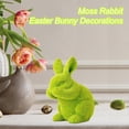 thumbnail image 4 of Flocked Easter Bunny Figurines, Easter Bunny Decorations, Ideal for Easter Tree & Wreath DIY Accents, 4 of 8