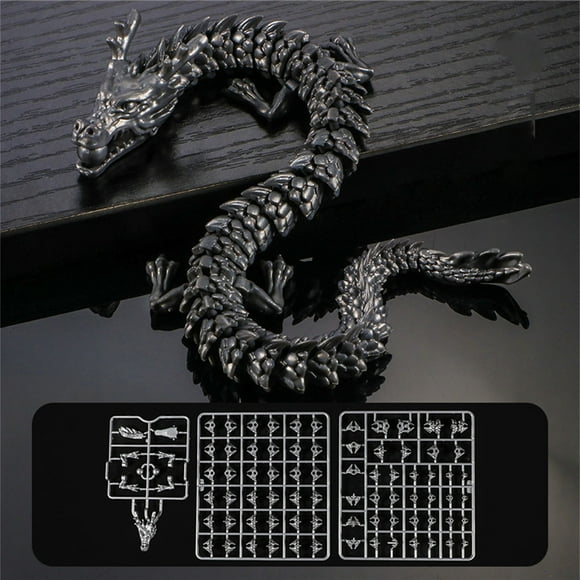 Modèle de Dragon Articulé Imprimé en 3D Style F pour Décoration de Bureau à Domicile Figurine Articulée Flexible en Plastique Abs pour Créateurs