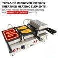 thumbnail image 3 of ALDKitchen Taiyaki Maker | Fish Waffle Iron | Stainless Steel Taiyaki Machine with Cast Iron Pan | 4 Open-Mouth Fish Waffles | 110V, 3 of 9
