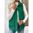 thumbnail image 5 of SHEWIN Puffer Vest for Womens Lightweight Sleeveless Quilted Jackets Stand Collar Button Fall Spring Zip Up Coat Outerwear, 5 of 10