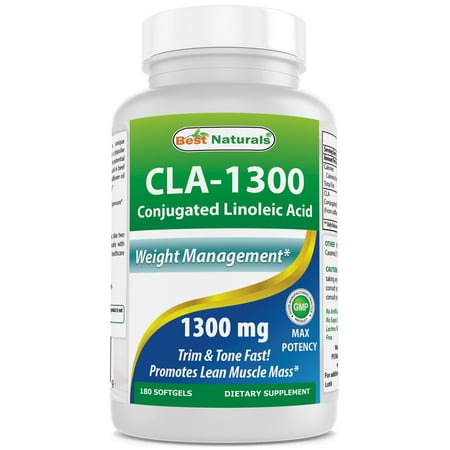 Best Naturals CLA Conjugated Linoleic Acid 1300 mg 180 (The Best Cla Supplement)