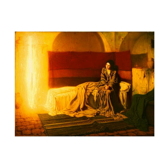 Trademark Fine Art Henry Ossawa Tanner The Annunciation Canvas Wall Art - 35x47
