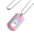 thumbnail image 2 of Cat Paw Toe Beans with Cute Sparkles Military Dog Tag Pendant Necklace with Chain, 2 of 4