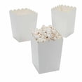 thumbnail image 3 of 12pcs Pure White Movie Theater Popcorn Boxes Containers Paper Popcorn Bags, 3 of 7