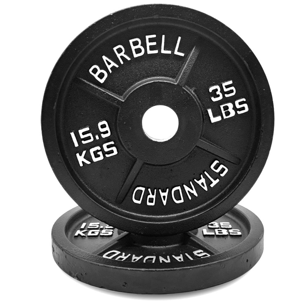 IFAST Olympic Barbell Weight Plates 2 Inch Hole Solid Cast Iron Barbell Weight Plates, Strength