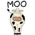 thumbnail image 2 of CafePress - Cow Says Moo Infant Bodysuit - Baby Light Bodysuit, Size Newborn - 24 Months, 2 of 4